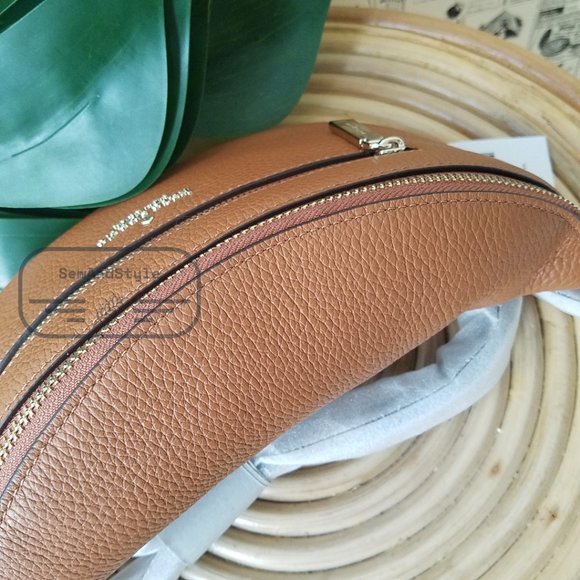 Kate Spade NWT Leila Belt Bag Fanny Pack Warm Ginger Bread Leather brown - Picture 9 of 11